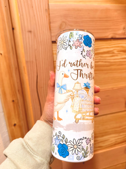 Thrifting 20 oz tumbler- spring