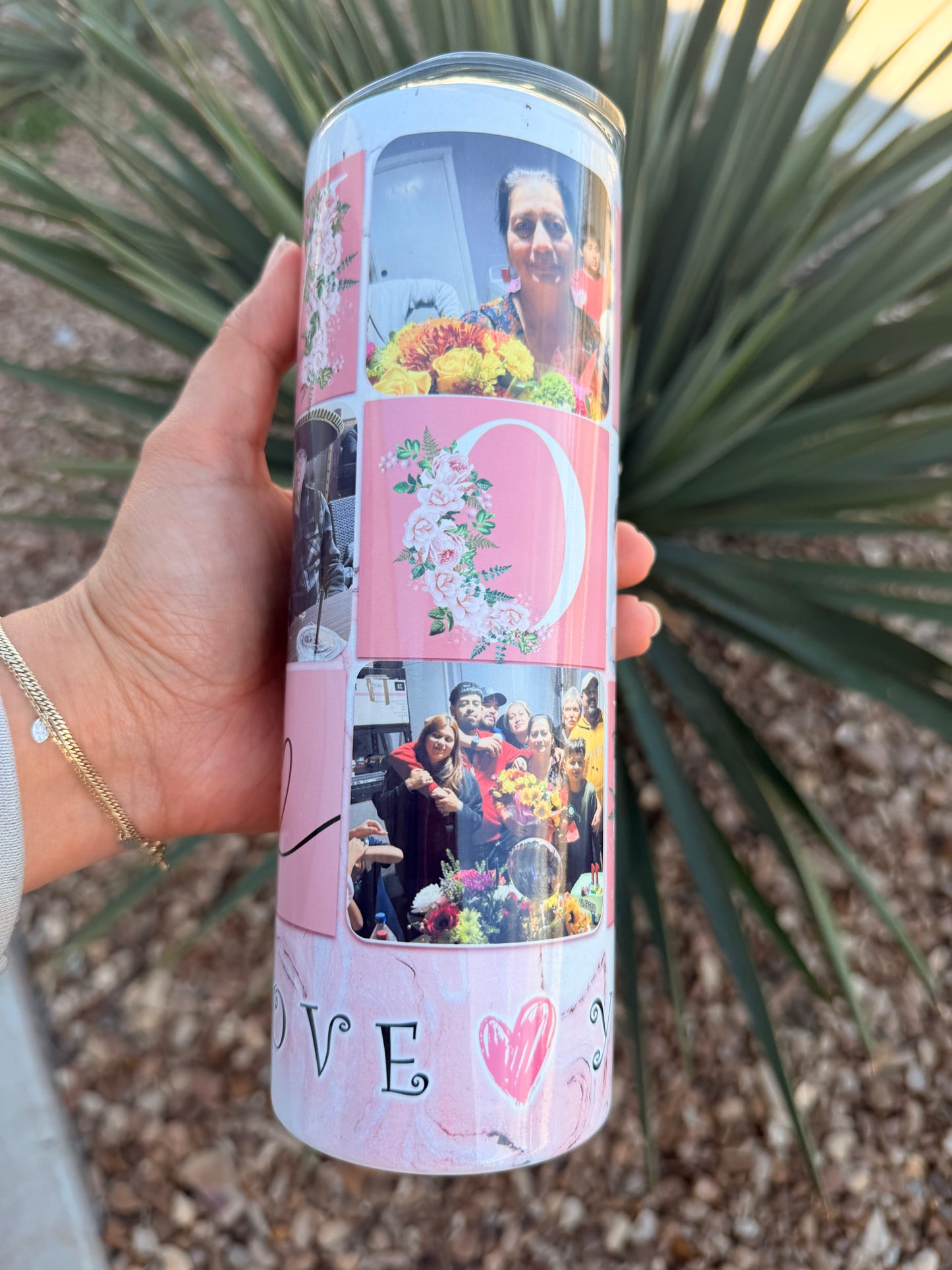 Mother’s Day 4 photos custom tumbler